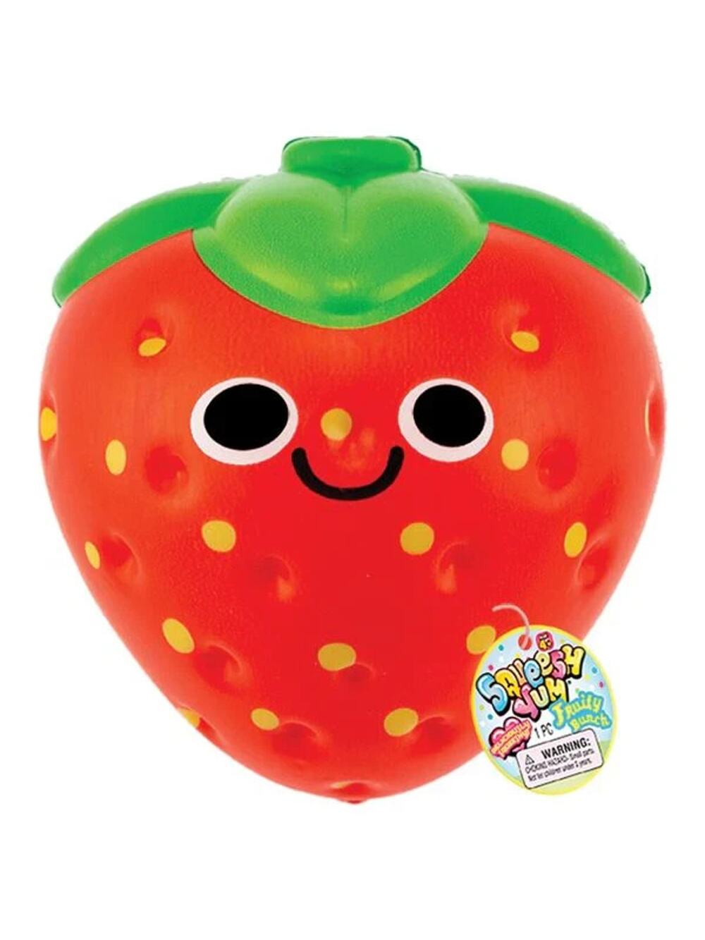 🔥Ja-Ru Squeesh Yum 5 Inch Fruity Bunch Foam Squishy Toy STRAWBERRY BNWT🔥